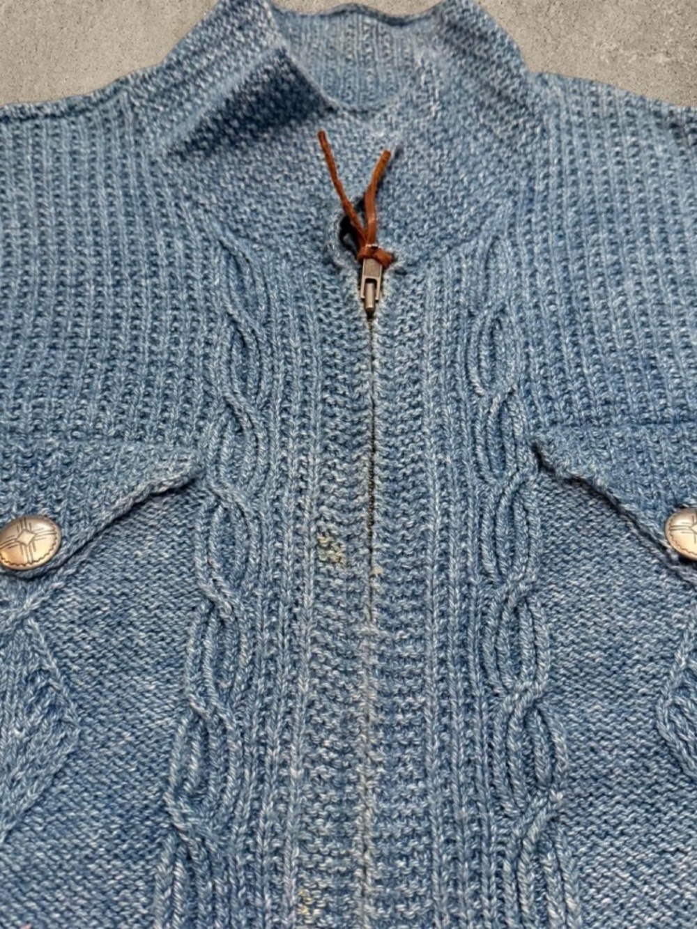 Vintage Ralph Lauren blue zip up sweater - Picture 4 of 4
